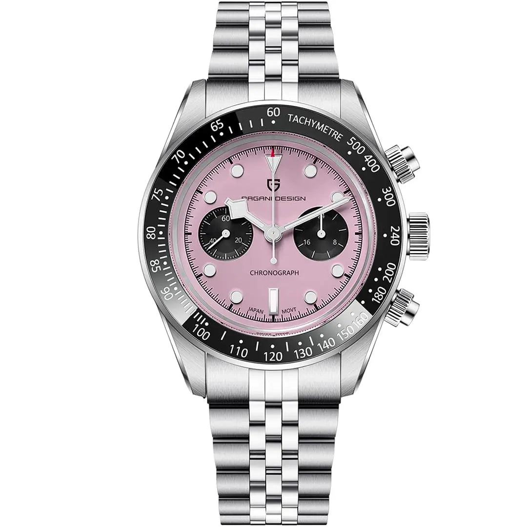 Novo relógio masculino PAGANI DESIGN 2026 Panda Retro de luxo, quartzo, cronógrafo Speed, safira AR, luminoso, envio local