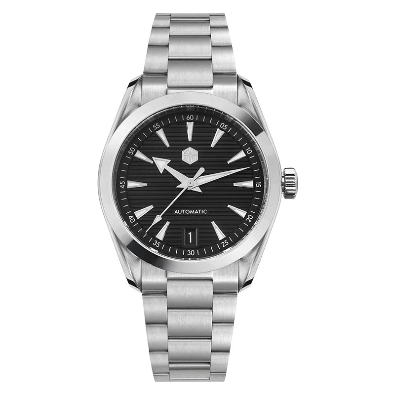 San Martin 38mm Chronometer Men's Watch SN0113W V2 ST2130 Automatic Movement Sapphire BGW9 Luminous Waterproof 100m Watch