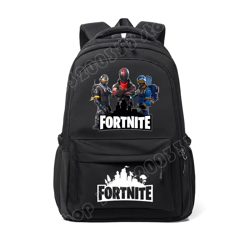 Fortnites Kids Backpack Portable Large Capacity Student Schoolbag Cartoon Printed Shoulder Bag School Supplies for Boys Gift