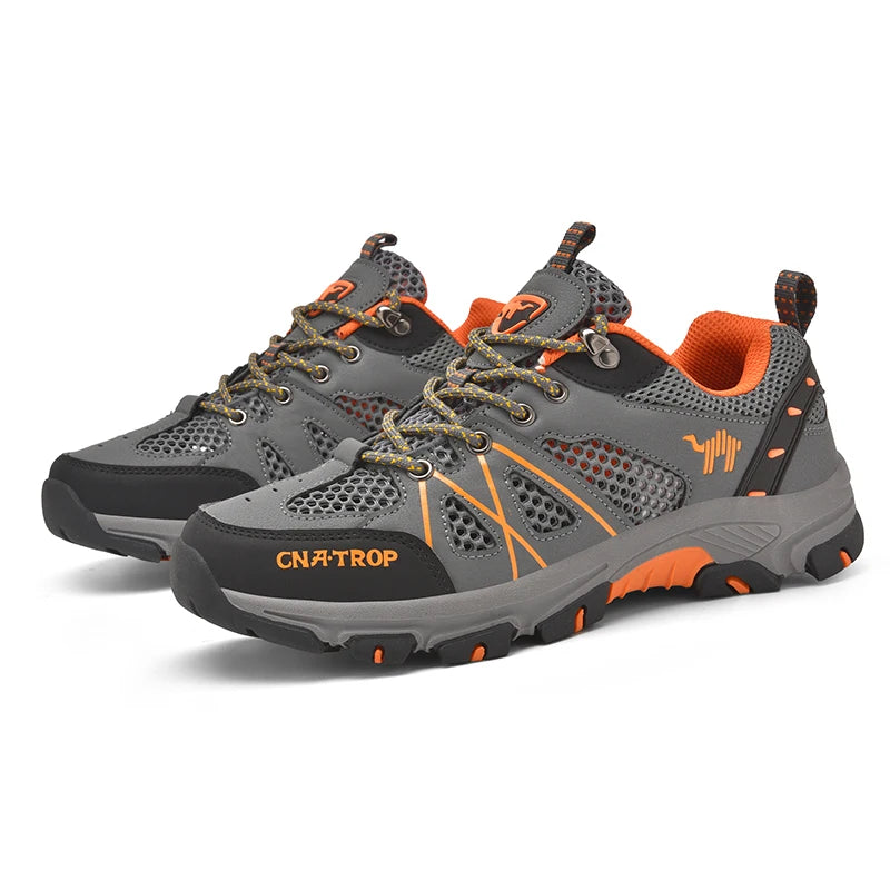 Men's Hiking Shoes Breathable Mesh Sports Single Shoes Summer Outdoor Wear-resistant Hiking and Hunting Tactical Sports Shoes