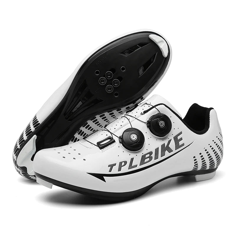 New Men’s and Women’s Bicycle Shoes Outdoor Cycling Shoes with Three Functional Soles Professional Training Shoes