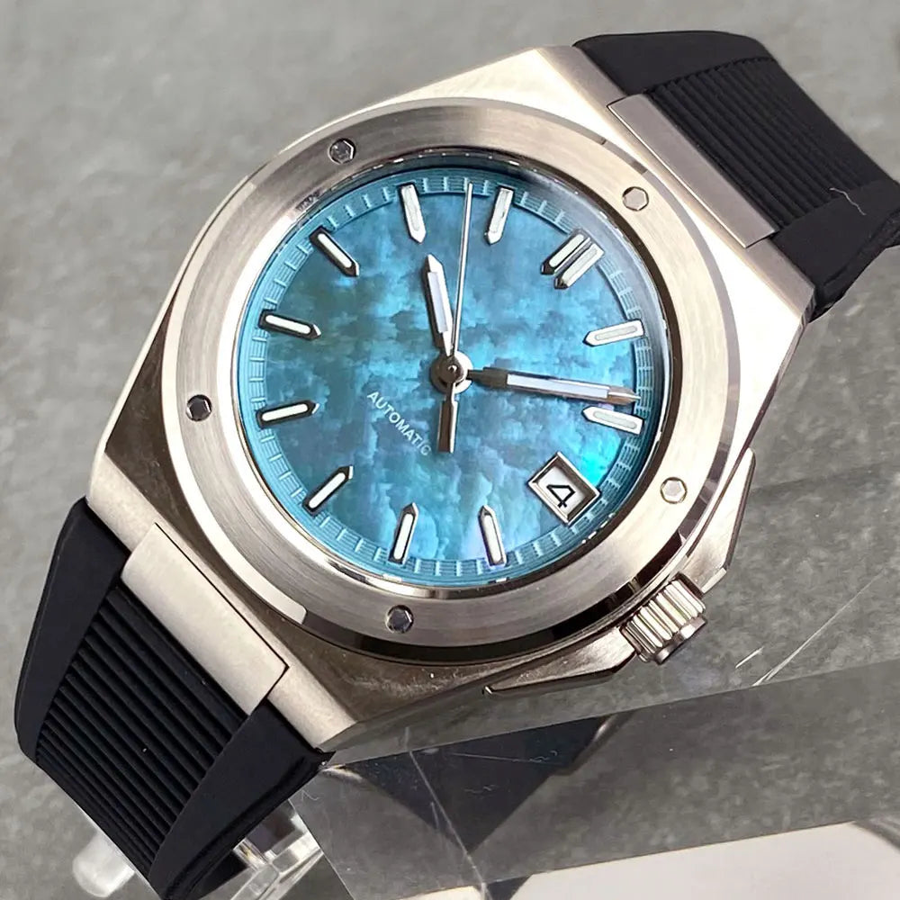 Tandorio 200M Diving 40mm Black White Shell Dial Lume NH35 Automatic Men Watch Sapphire Glass Stainless Steel Bracelet 2025
