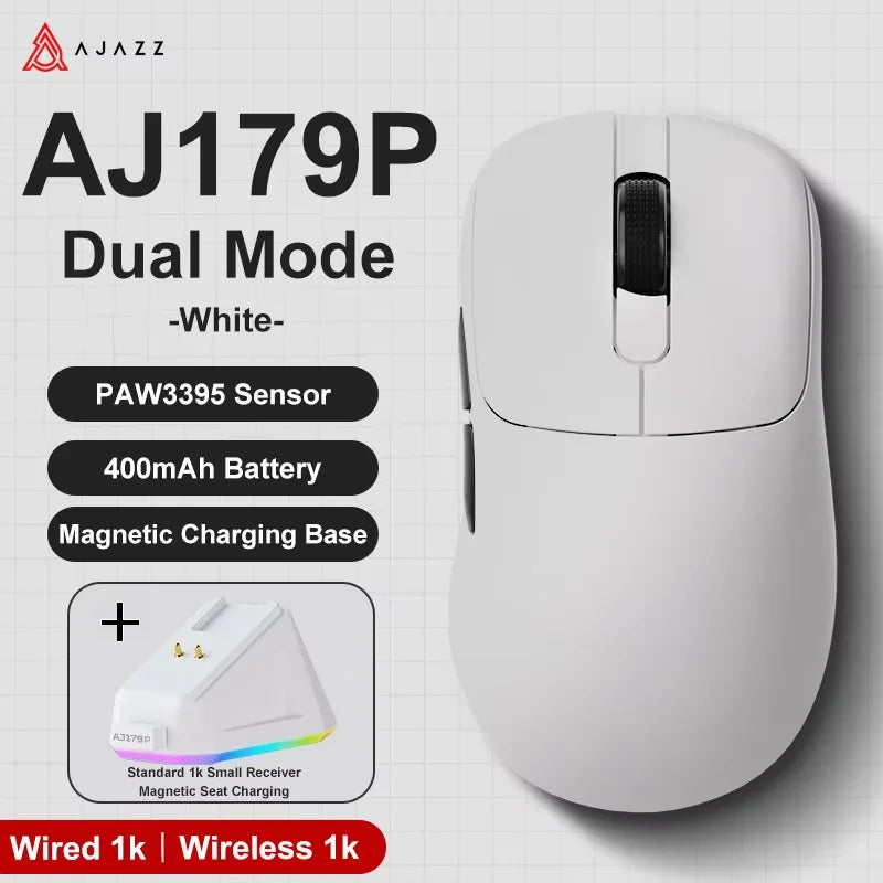 AJAZZ AJ179 V2 MAX tro-načinski miš za dešnjake, lagan 56g, senzor PAW3311, Huanuo Micro Switch, TelinkMicrochip