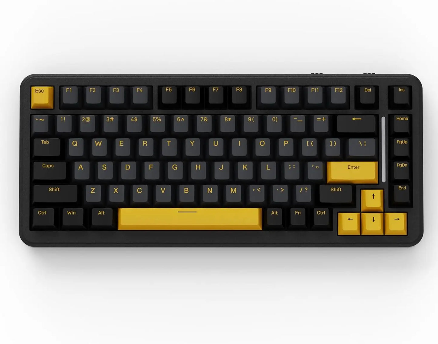 ATTACK SHARK M86 Wireless Mechanical Gaming Keyboard, 75% Gasket Hot Swappable RGB Mechanical Keyboard with Side-Printed PBT Keycaps, Tri-Mode Custom Gaming Keyboard