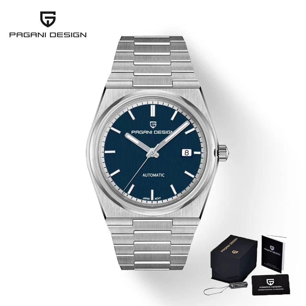 Pagani Design Men's Fashion Automatic Mechanical Watch Miyota8215 Luxury Sapphire AR Coated Stainless Steel Waterproof