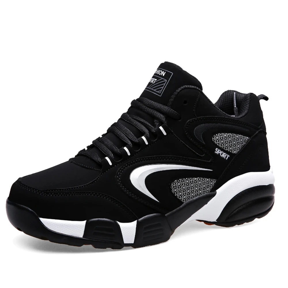 Plus Size Men's Trendy Color Block Sneakers, Comfortable Non-Slip Lace-Up Casual Durable Shoes for Men's Outdoor Activities