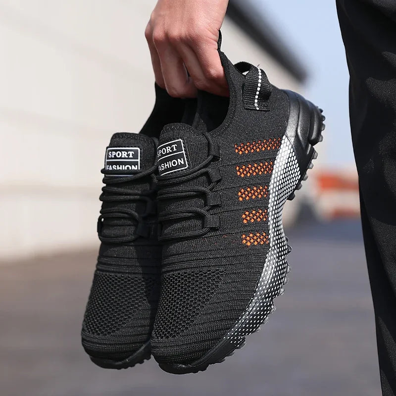 Men Casual Sneakers Mesh Lightweight Breathable Soft-Soled Running Shoes Slip-On Male Flats Loafers Shoe Trainers Zapatos Hombre