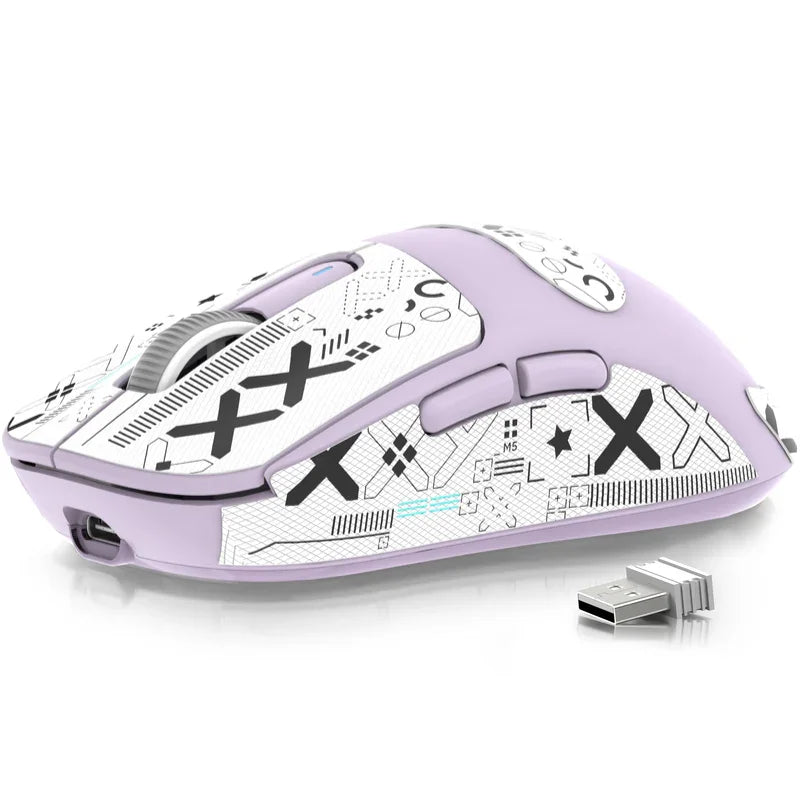 Ratón gaming inalámbrico ATTACK SHARK X3 PixArt PAW3395 49g SUPERLIGHT, BT/2.4G inalámbrico/con cable, 6 DPI ajustables hasta 26000