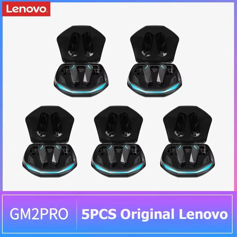 Auriculares sem fios Lenovo GM2 Pro TWS Bluetooth 5.3 – Auriculares HD com controlo tátil e microfone, auscultadores desportivos à prova de água