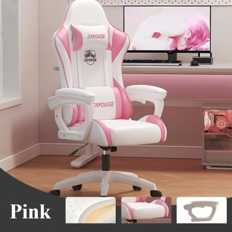 Ergonomic Office Chair with Back Support, Adjustable Height Swivel Gaming Chair with Armrests, Computer Desk Chair for Home Office & Work