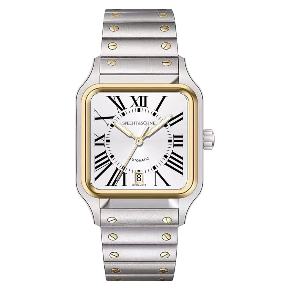 2025 New High Quality Specht&Sohne Watch 34MM Men's Automatic Mechanical Watches Green Color Sapphire Stainless Steel Reloj Hombre
