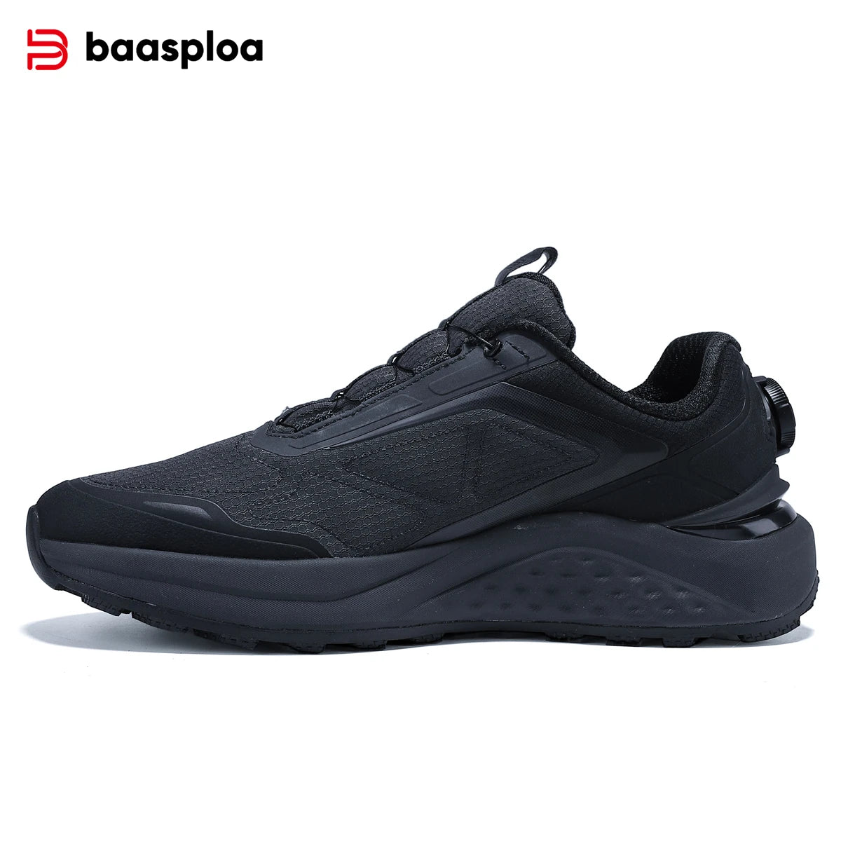 Baasploa Men Hiking Sneakers Outdoor Fashion Lightweight Breathable Shoes Male Casual Anti-Skid Wear-Resistant Climbing Shoes