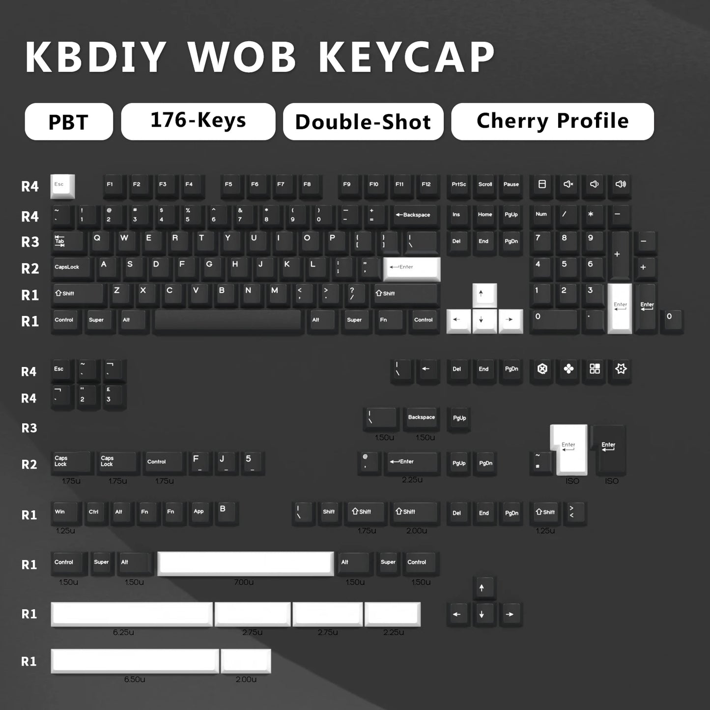 KBDiy GMK MarrsGreen Keycap teclas ISO de PBT double shot con perfil Cherry para kit DIY de teclado mecánico gamer Gaming Point KeyCap