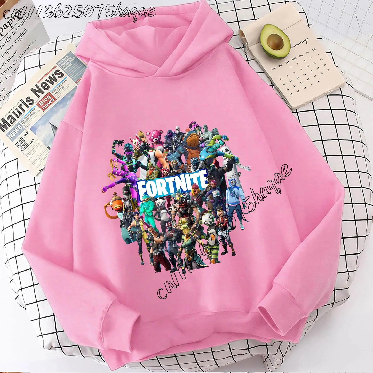 Fortnites Kids Hooded Coats Anime Fortress Night Sweatshirts Game Spring Autumn Hoodies Sportwear Children Clothes Gift