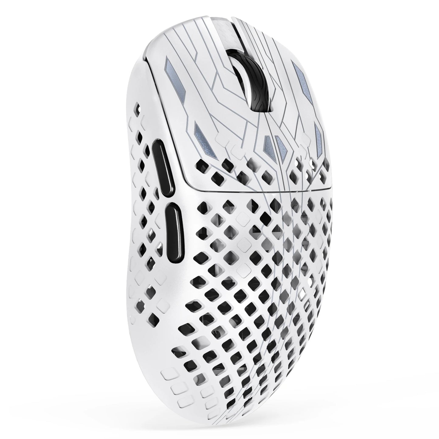 Ratón gaming inalámbrico ultraligero MAMBASNAKE M2, sensor PAW3395PRO 40000 DPI, fibra de carbono 41g, tri-modo