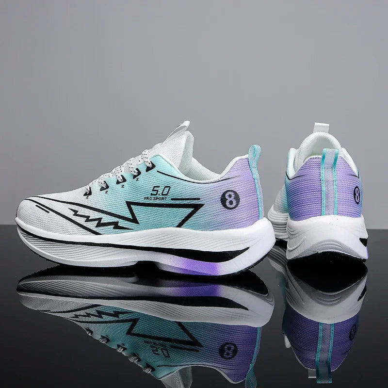 Men's Sports Running Shoes, Casual Marathon, Lightweight, Comfortable Women's Athletic Non-Slip Walking Sneakers, Outdoor Couple Shoes