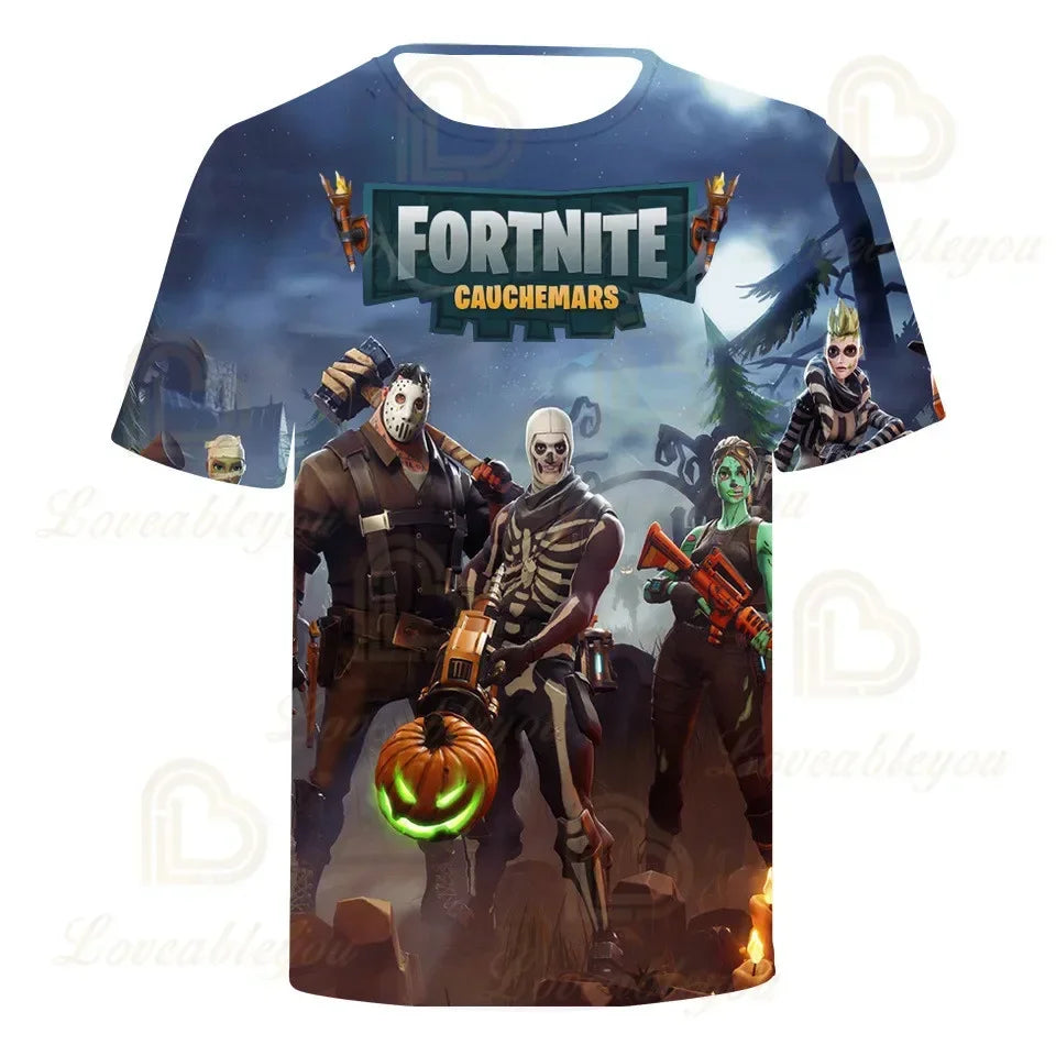 Red Jade Fortnite Anime Battle Royale 3D T-Shirt for Men Women Kids - Pelly T-Shirt Birthday Gift for Girls And Boys