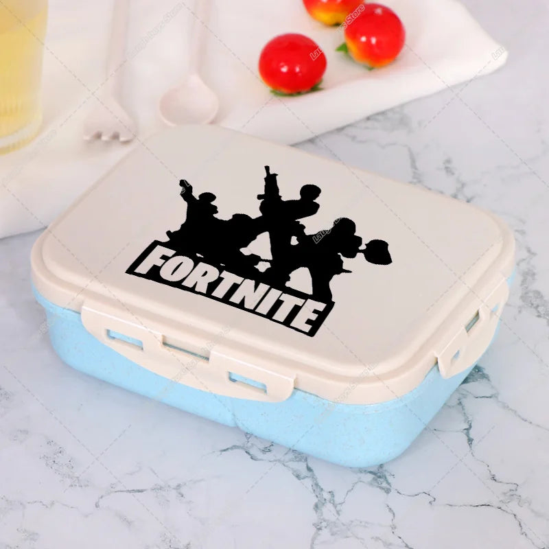 Fortnite Bento Lunch Box Anime Fortnite Food Storage Containers Kids School Picnic Lunchbox Office Dinner Case Gift 2025