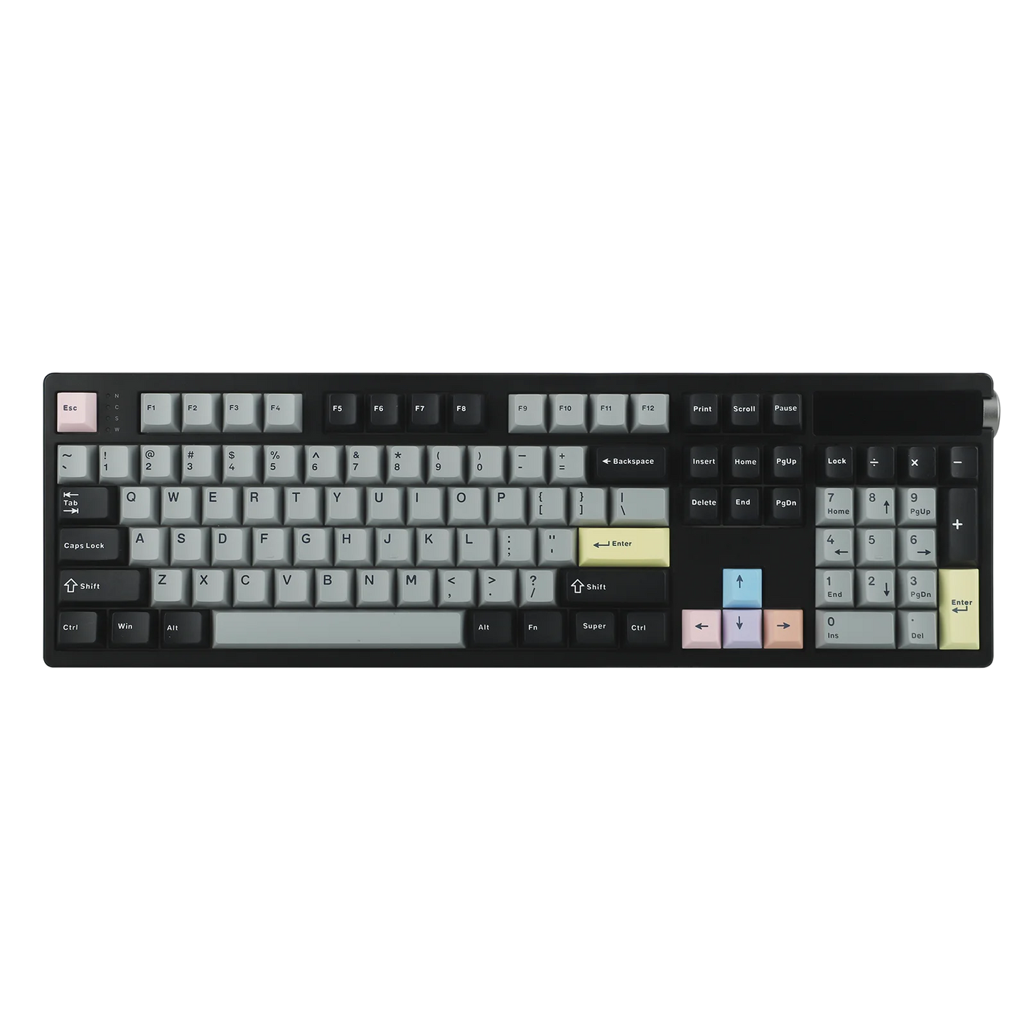 EPOMAKER TH108 PRO 100% Full-Sized Gasket-Mounted Wired/BT/2.4Ghz Wireless Mechanical Keyboard with Screen & Knob RGB Backlight