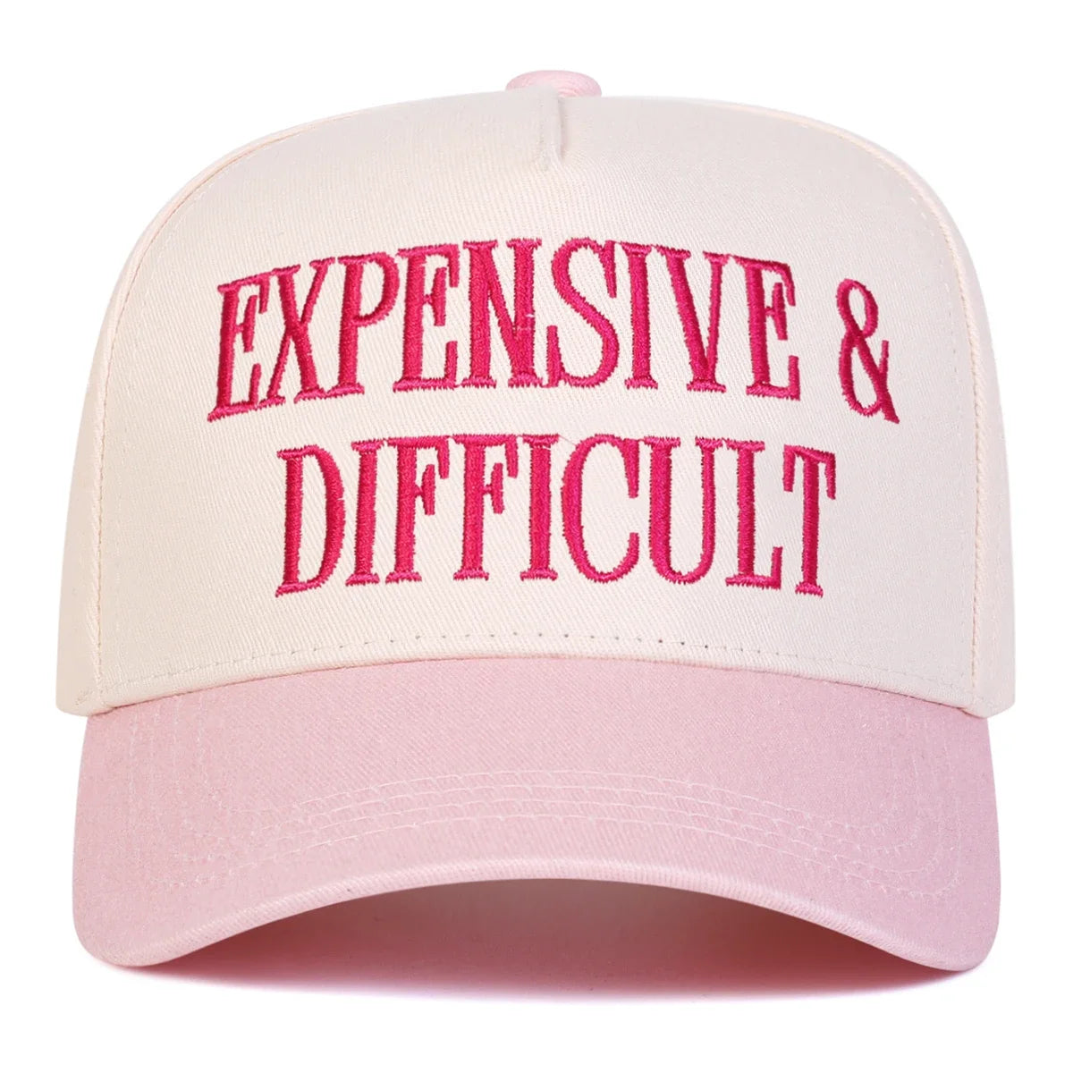 Unisex EXPENSIVE DIFFICULT Letter Embroidery Baseball Caps Spring Autumn Outdoor Adjustable Casual Hats Sunscreen Hat Sports Cap
