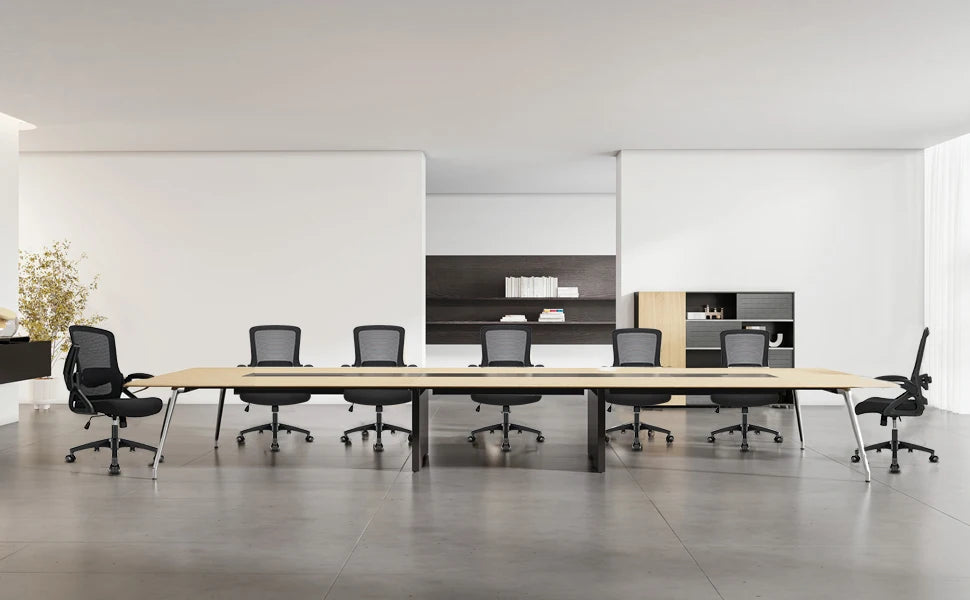 Milacyee Office Chair Ergonomic Desk Chair with 90° Flip-up Armrest Lumbar Support, Height Adjustable Chair.