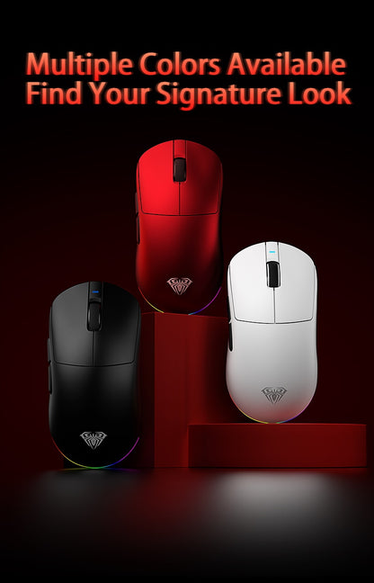 Aula V9 Ultra trådløs e-sports gamingmus Double 8k 3mode PAW 3950 8k 55g let ergonomisk mus tilpasset PC-tilbehør