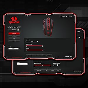 Mouse de gaming MMO Redragon M990, 32000 DPI, de înaltă precizie, cu fir, RGB, cu 23 de butoane programabile și 16 taste macro laterale