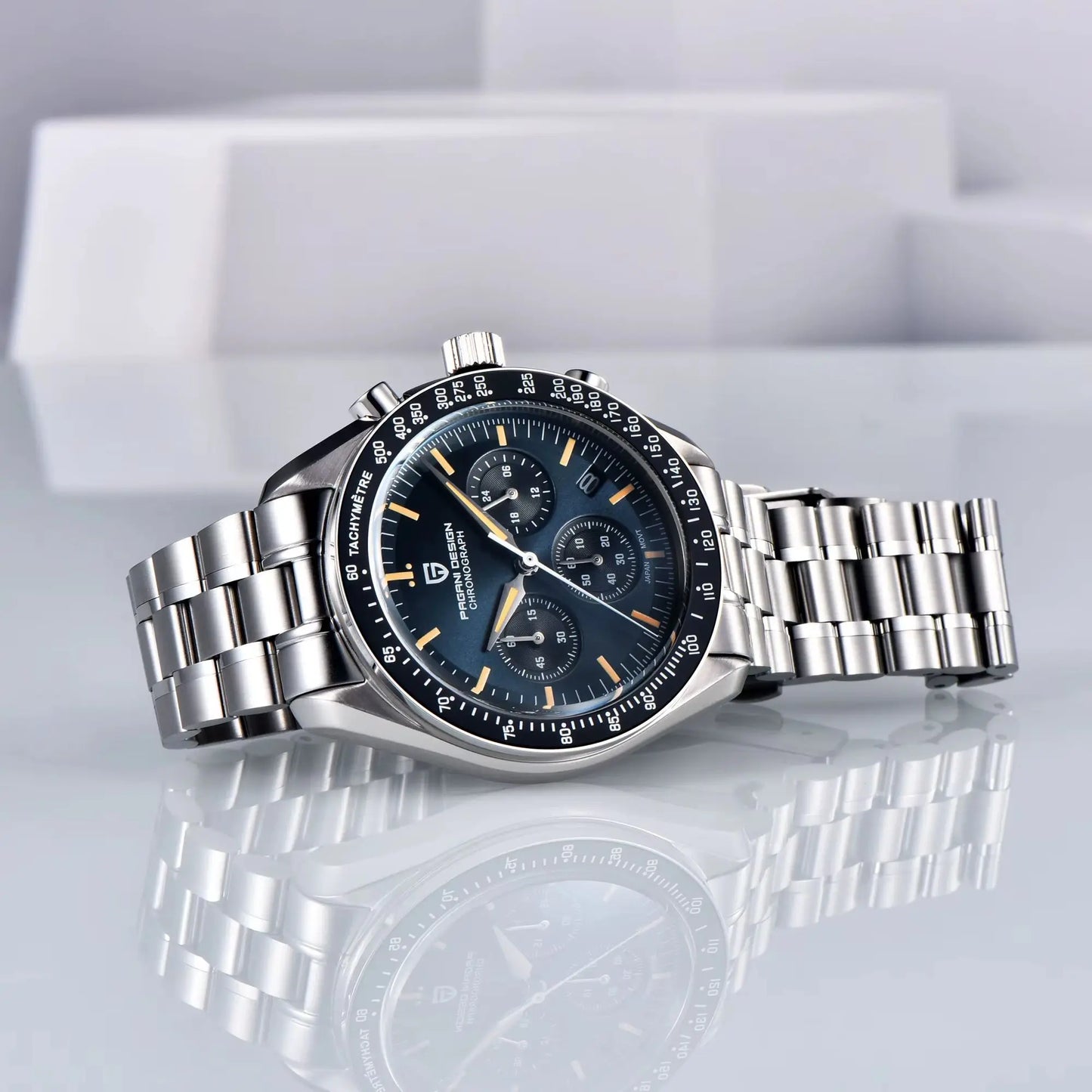 PAGANI DESIGN 2026 New CK2988 Moon Watches Retro Top Luxury Quartz Watch For Men Sapphire glass Speed Chronograph Wristwatch Men