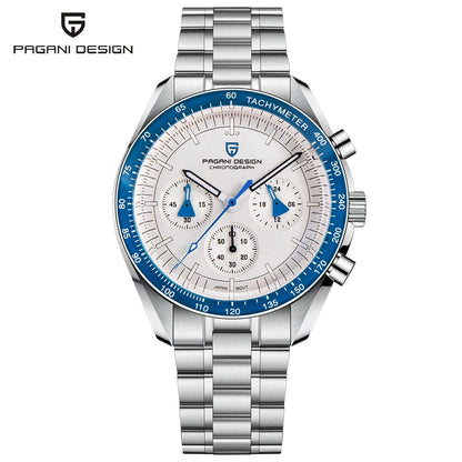 PAGANI DESIGN 2026 New Red Men's Watches Luxury Quartz Wrist Watch For Men Chronograph Automatic Date Waterproof Local Shipping