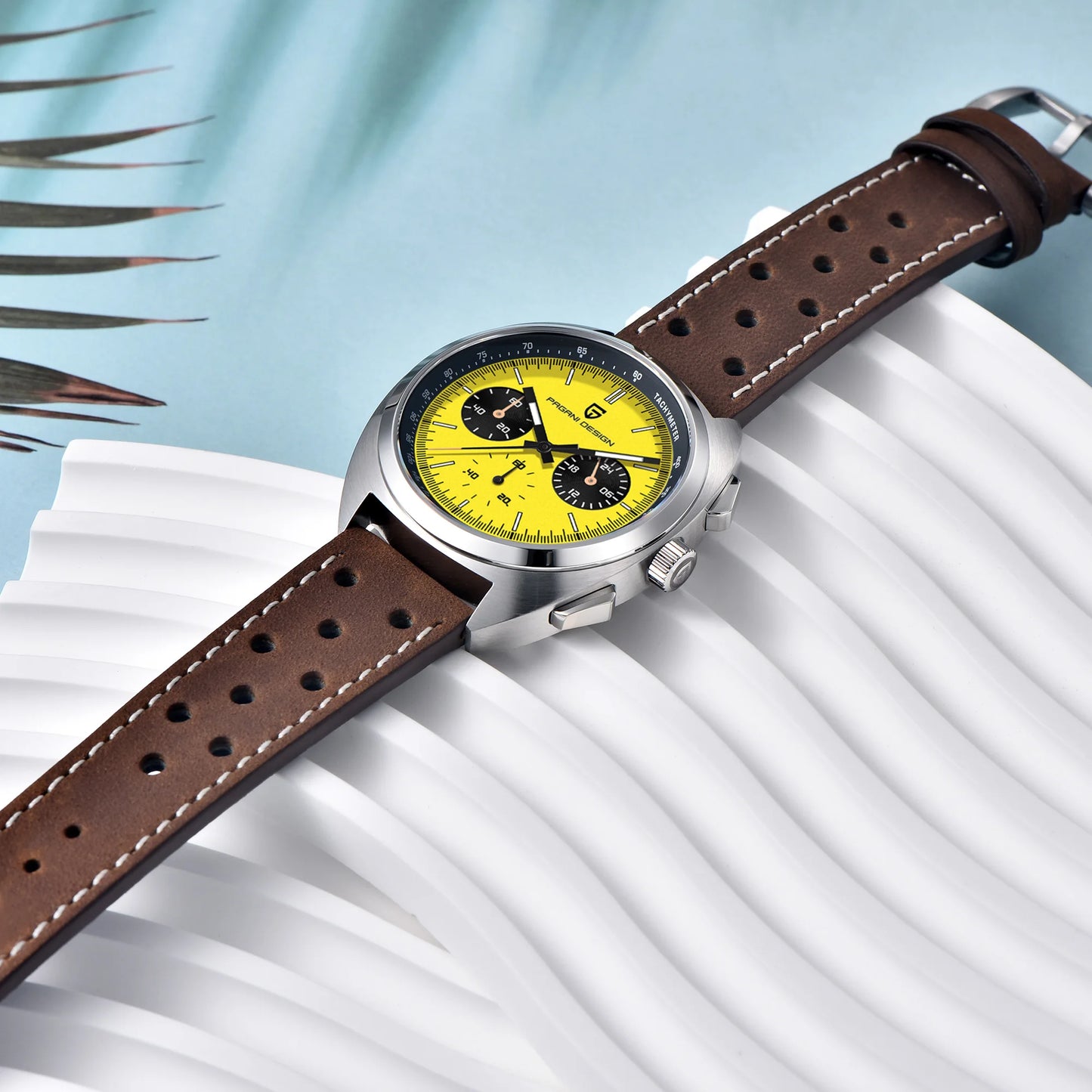 Retro Men's Watch PAGANI DESIGN 2026 New Collection, Quartz Chronograph, Japanese VK63 Sapphire Glass, Local Shipping