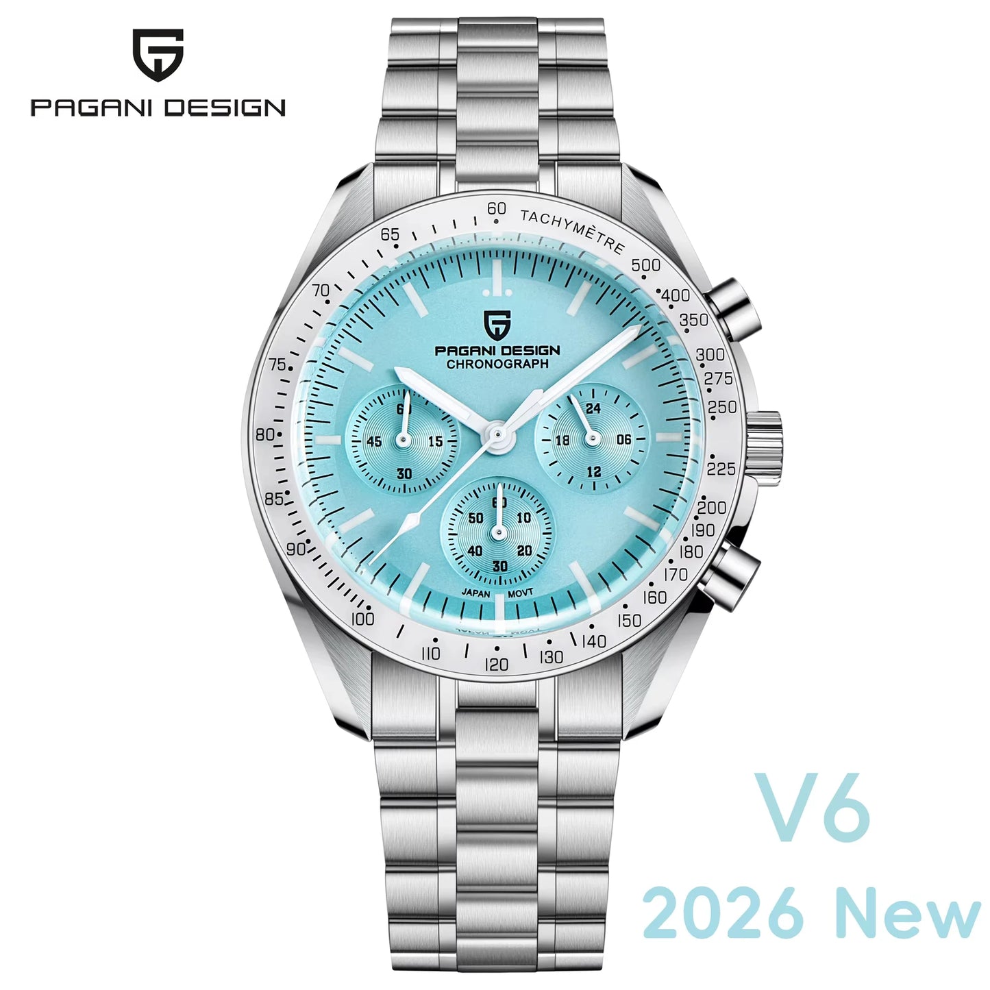 PAGANI DESIGN 2026 New Red Men's Watches Luxury Quartz Wrist Watch For Men Chronograph Automatic Date Waterproof Local Shipping