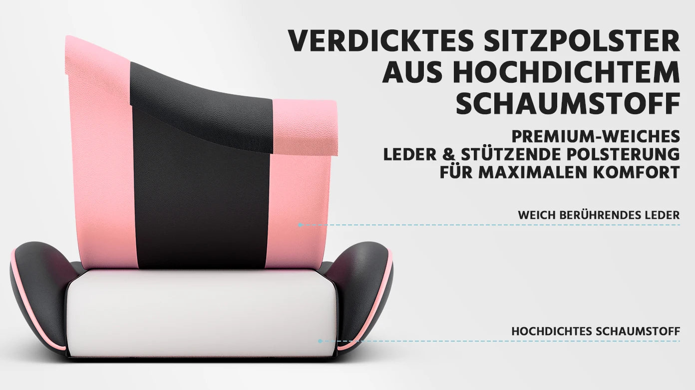 Black & Pink Gaming Chair, Ergonomic PU Leather Computer Chair with Footrest, Adjustable Swivel Office Chair with Lumbar Support & Headrest, Breathable High-Back Chair for Gaming & Work