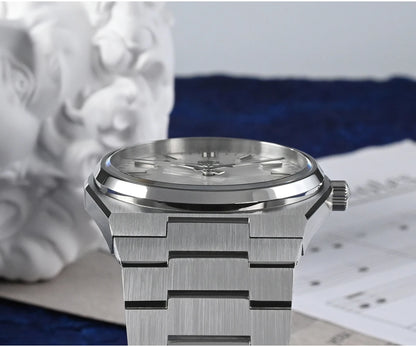 Orologio da uomo San Martin Classic 40mm Miyota 9015 di lusso elegante, orologio da polso meccanico automatico con bracciale a rilascio rapido SN0023