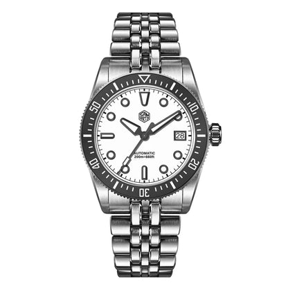 San Martin 37.5mm 40mm Men Diver Watch Miyota 9015 Enamel Dial Luxury Automatic Mechanical Wristwatch Waterproof 200m SN0148