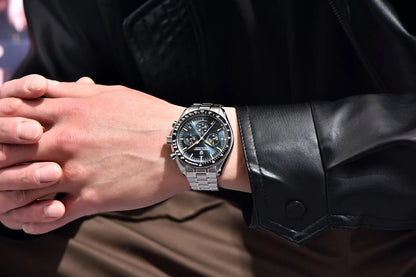 PAGANI DESIGN 2026 New Red Men's Watches Luxury Quartz Wrist Watch For Men Chronograph Automatic Date Waterproof Local Shipping