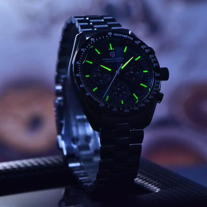 PAGANI DESIGN 2026 New CK2988 Moon Watches Retro Top Luxury Quartz Watch For Men Sapphire glass Speed Chronograph Wristwatch Men