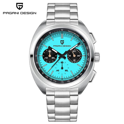 Retro Men's Watch PAGANI DESIGN 2026 New Collection, Quartz Chronograph, Japanese VK63 Sapphire Glass, Local Shipping