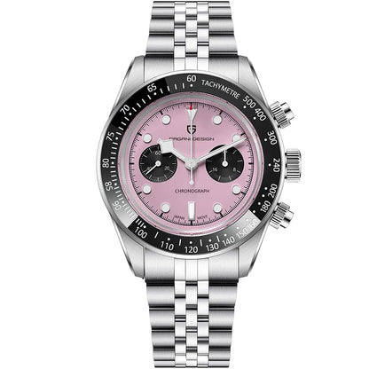 Novo relógio masculino PAGANI DESIGN 2026 Panda Retro de luxo, quartzo, cronógrafo Speed, safira AR, luminoso, envio local