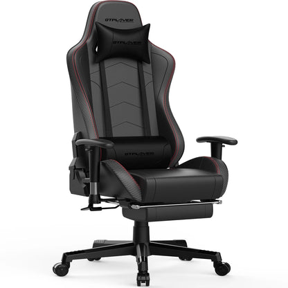 GTPLAYER Gaming Chair with Footrests Bluetooth Loudspeaker Music Chair Ergonomic Computer Chair Desk Chair