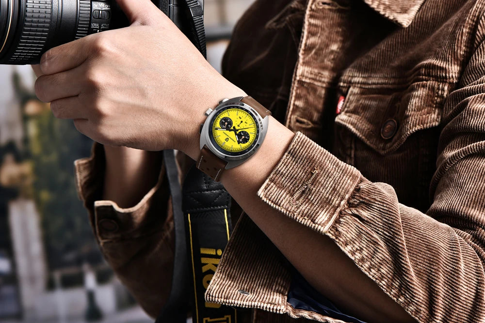 Retro Men's Watch PAGANI DESIGN 2026 New Collection, Quartz Chronograph, Japanese VK63 Sapphire Glass, Local Shipping