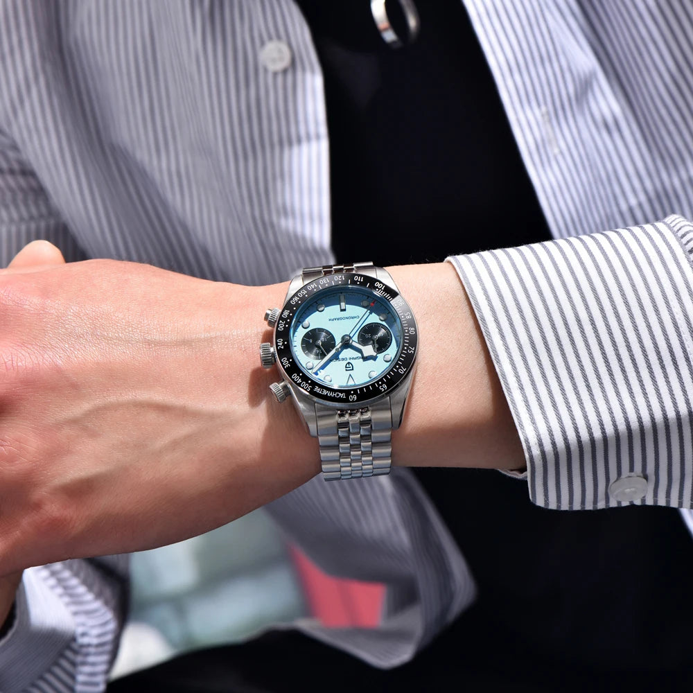 Novo relógio masculino PAGANI DESIGN 2026 Panda Retro de luxo, quartzo, cronógrafo Speed, safira AR, luminoso, envio local
