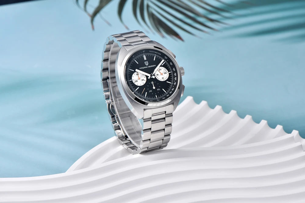 Retro Men's Watch PAGANI DESIGN 2026 New Collection, Quartz Chronograph, Japanese VK63 Sapphire Glass, Local Shipping