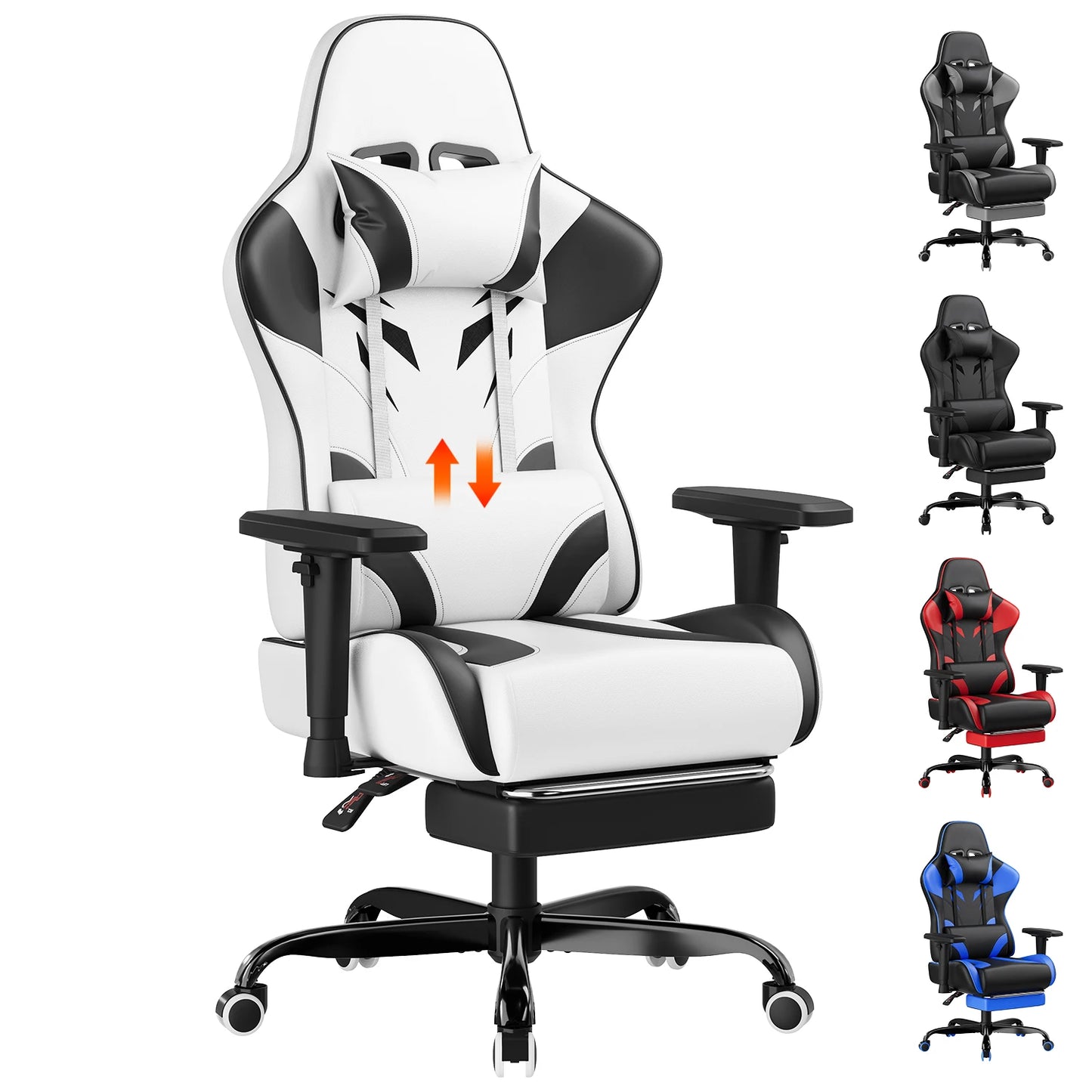 HOMALL Stylish High Quality Gaming chair Ergonomic Adjustable Swivel Comfortable PU leather Office Chair for Gaming & Office