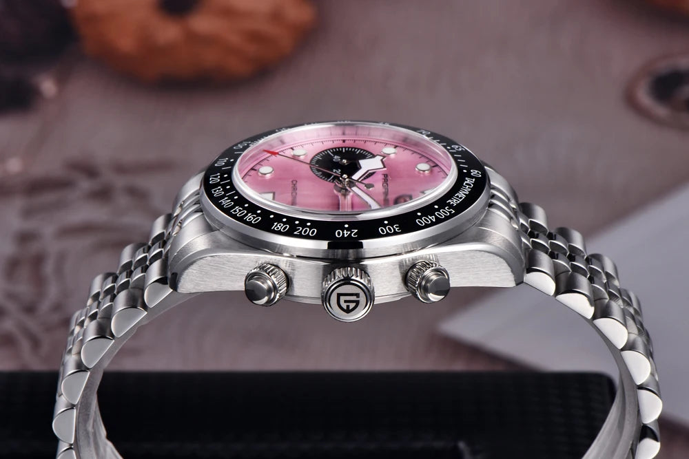 Novo relógio masculino PAGANI DESIGN 2026 Panda Retro de luxo, quartzo, cronógrafo Speed, safira AR, luminoso, envio local