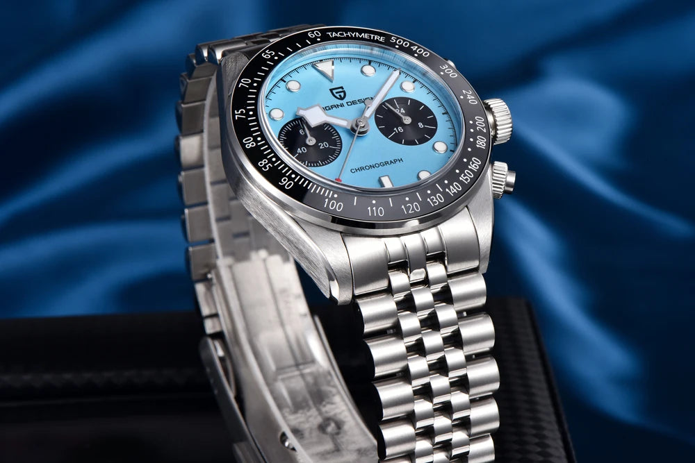 Novo relógio masculino PAGANI DESIGN 2026 Panda Retro de luxo, quartzo, cronógrafo Speed, safira AR, luminoso, envio local