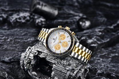 PAGANI DESIGN 2026 New Red Men's Watches Luxury Quartz Wrist Watch For Men Chronograph Automatic Date Waterproof Local Shipping