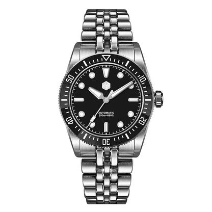 San Martin 37.5mm 40mm Men Diver Watch Miyota 9015 Enamel Dial Luxury Automatic Mechanical Wristwatch Waterproof 200m SN0148