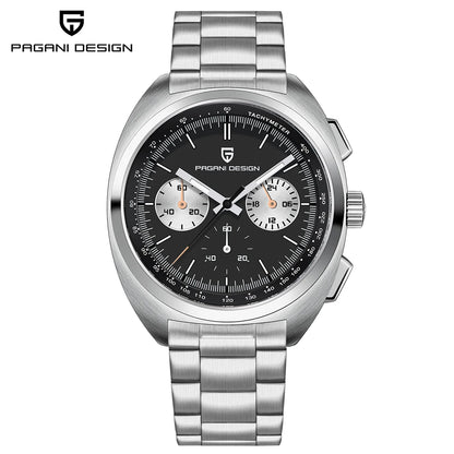Retro Men's Watch PAGANI DESIGN 2026 New Collection, Quartz Chronograph, Japanese VK63 Sapphire Glass, Local Shipping