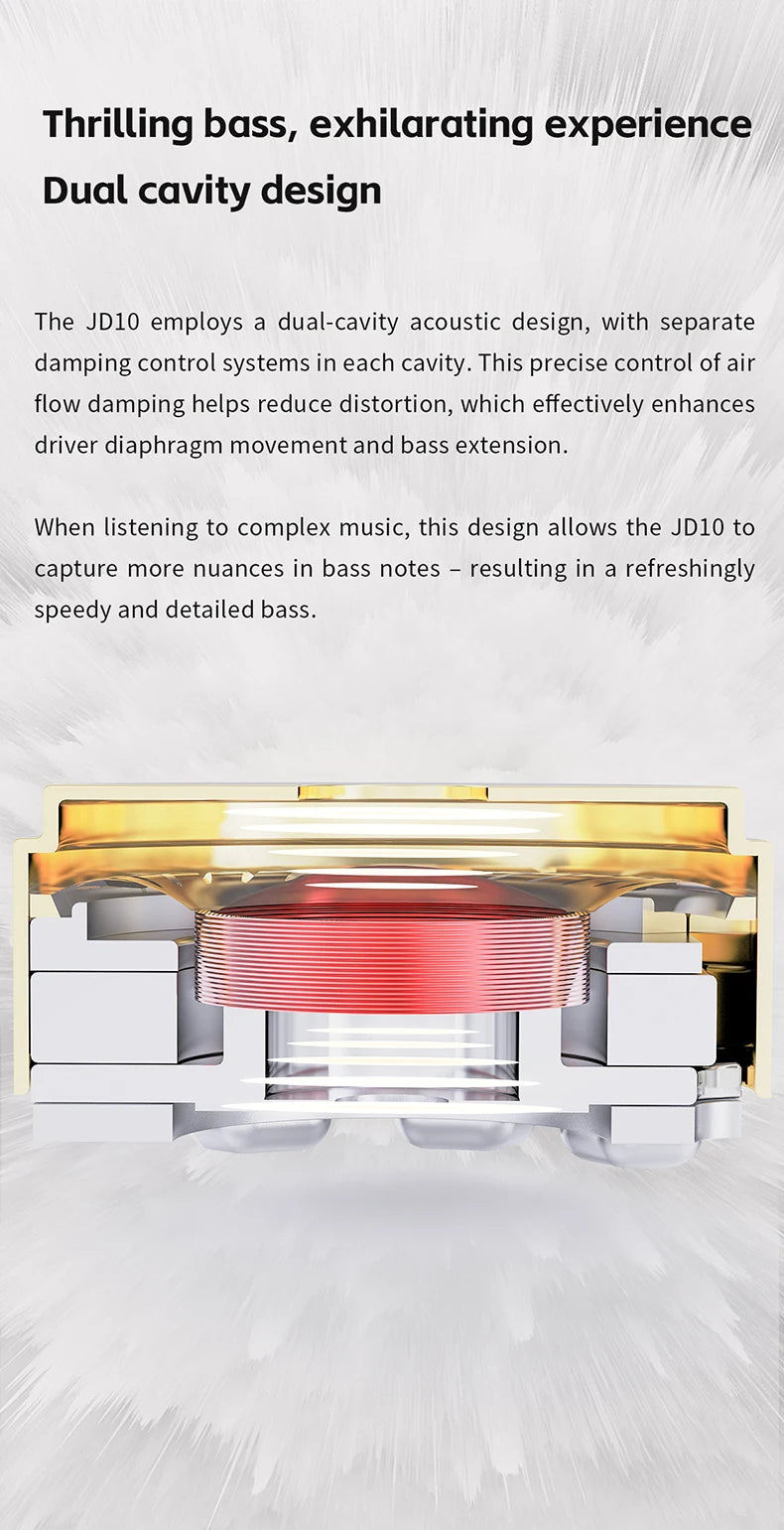 FiiO JD10 3.5mm / Type-C Wired In-Ear Earphone Hi-Res Audio HIFI Bass Stereo Music Earbuds Sport Gaming Headset
