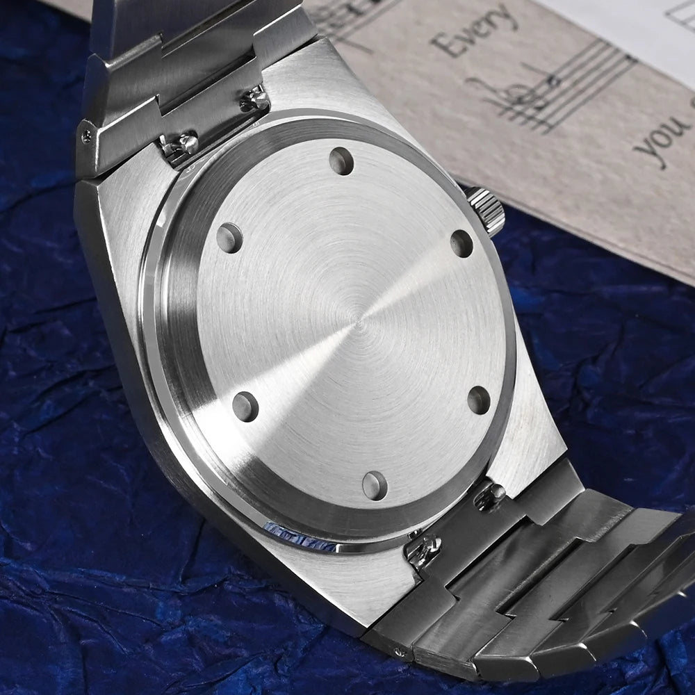 Orologio da uomo San Martin Classic 40mm Miyota 9015 di lusso elegante, orologio da polso meccanico automatico con bracciale a rilascio rapido SN0023